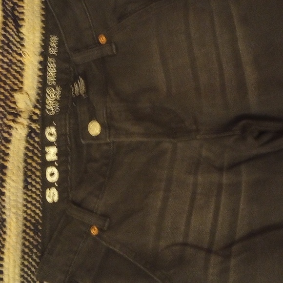 💕 Cargo 90's Scene Black Washed Cargo Jeans 🎵🎶 - Picture 2 of 3